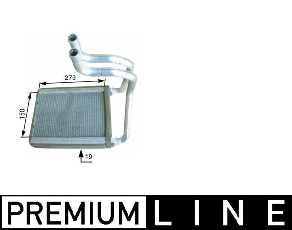 MAHLE Varmeapparat register AH 175 000P MAHLE AH 175 000P Varmeapparat register Peugeot 405 billige