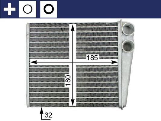 MAHLE Varmeapparat register AH 208 000S MAHLE AH 208 000S Varmeapparat register