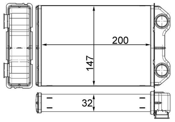 MAHLE Lämmityslaitteen kenno AH 251 000S MAHLE AH 251 000S ALFA ROMEO ALFASUD lämmityslaitteen kenno hinta