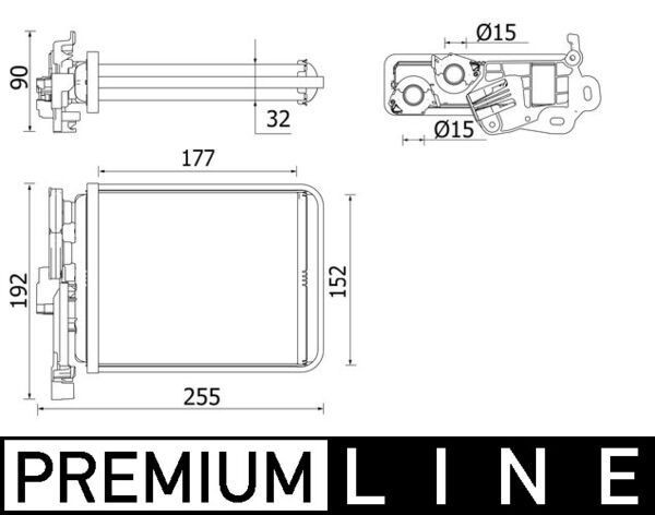 MAHLE Kachelradiateur, interieurverwarming AH 38 000P MAHLE AH38000P Kachelradiateur Cougar VII (XR7) prijs