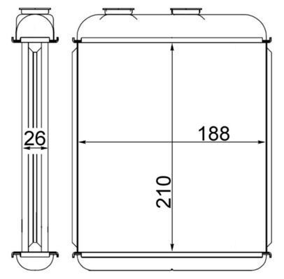 MAHLE Wärmetauscher AH 41 000S MAHLE AH 41 000S Wärmetauscher