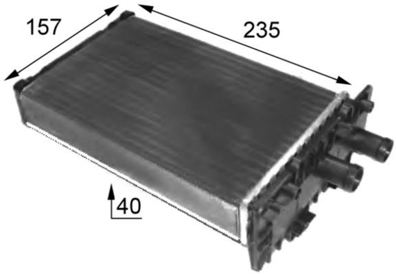 MAHLE Varmeapparat register AH 48 000S AH 48 000S Varmeveksler SUBARU LEVORG MAHLE