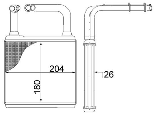 MAHLE Soojusvaheti, salongiküte AH 78 000S MAHLE AH 78 000S originaal Salongi radiaator Mercedes CLS c219 hind