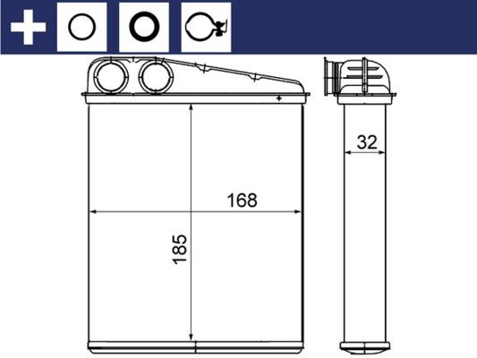 MAHLE Lämmityslaitteen kenno AH 8 000S ALFA ROMEO ALFASUD lämmityslaitteen kenno MAHLE AH 8 000S