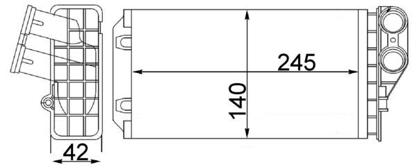MAHLE Siltummainis, Salona apsilde AH 82 000S Salona apsildes radiators MAHLE SAXO AH 82 000S lēti