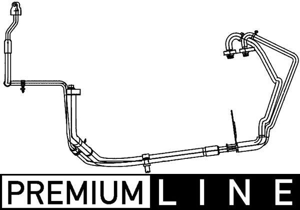 MAHLE Korkeapaine- / matalapainejohto, ilmastointilaite AP 109 000P MAHLE AP 109 000P BMW X2 ilmastointi letku hinta