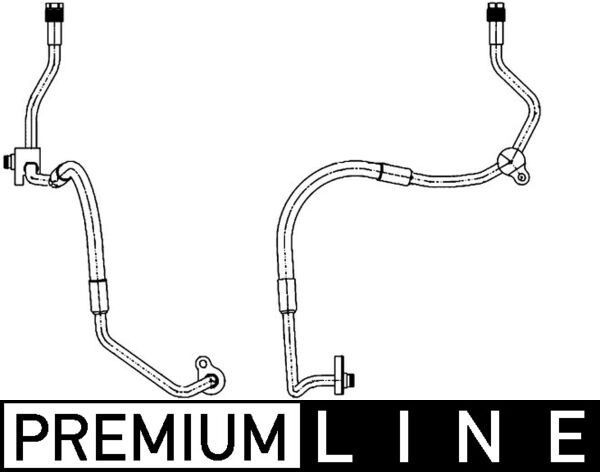 MAHLE Høytrykksledning, klimaanlegg AP 119 000P AC slange MAHLE L 200 AP 119 000P billige