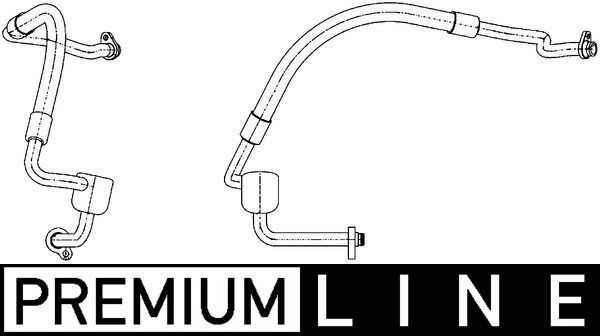 MAHLE Low Pressure Line, air conditioning AP 124 000P AP 124 000P MAHLE ac pipe for FORD ECOSPORT