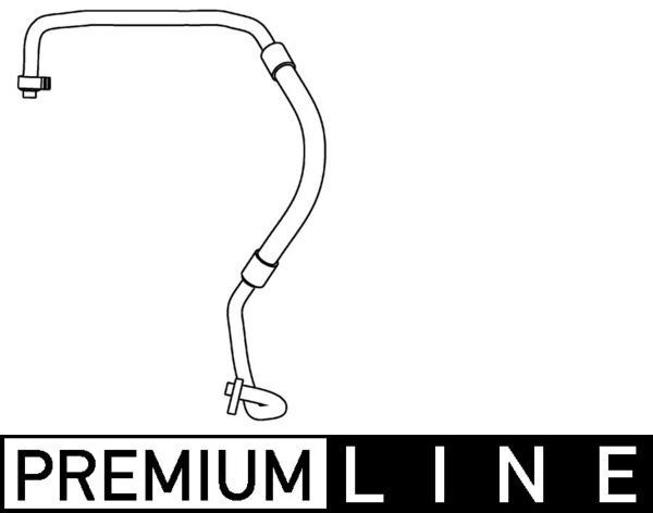 MAHLE Low Pressure Line, air conditioning AP 87 000P Ford ECOSPORT MAHLE ac pipe AP87000P