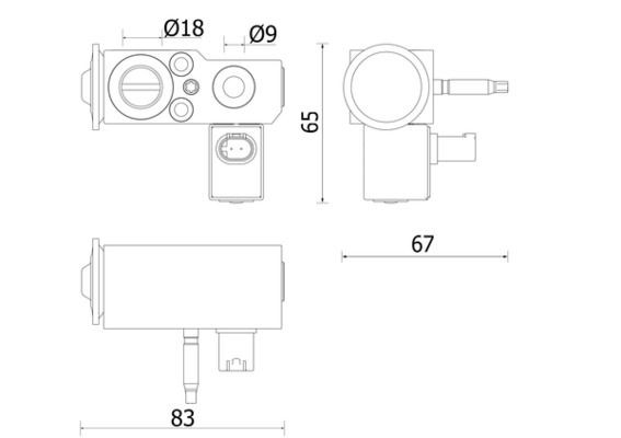 MAHLE Válvula de expansão, ar condicionado AVE 141 000P Válvula de expansão MAHLE BMW Série 5 AVE 141 000P