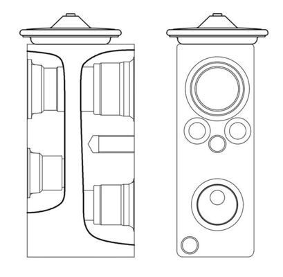 MAHLE Izplešanās vārsts, Gaisa kond. sistēma AVE 3 000S Izplešanās vārsts MAHLE Mercedes-Benz B Klase AVE 3 000S