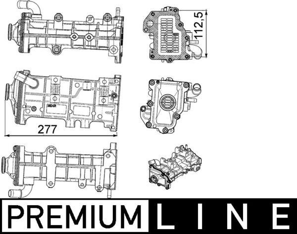 MAHLE Radiatore EGR CE 23 000P CE 23 000P costo Radiatore gas di scarico MAHLE IVECO MASSIF