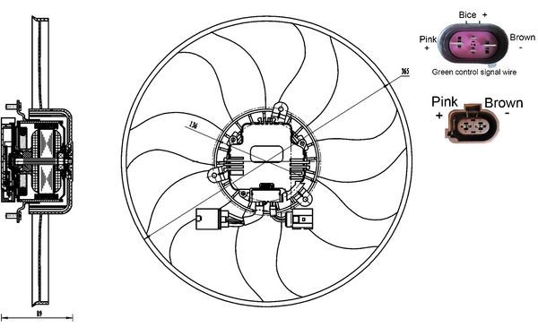 MAHLE Køleventilator CFF 170 000S MAHLE CFF 170 000S originale 124 Stationcar Køleventilator hvad koster