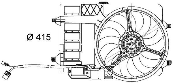 MAHLE Ventilátor chladenia motora CFF 29 000S Ventilátor chladenia MAHLE COUNTRYMAN CFF 29 000S lacné