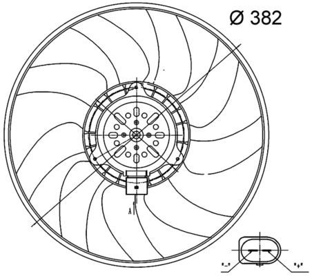 MAHLE Radiaatori ventilaator CFF 32 000S MAHLE CFF 32 000S Radiaatori ventilaator