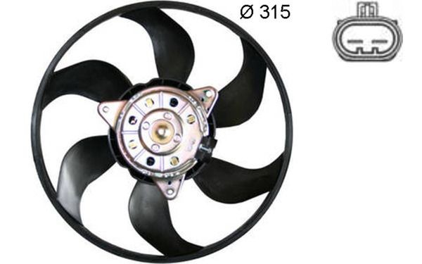 MAHLE Motoventilateur CFF 382 000S MAHLE CFF 382 000S d'origine Ventilateur de radiateur Opel Vectra C Berline coût