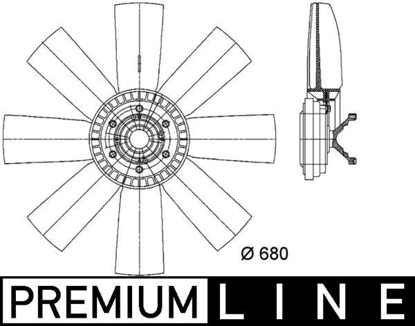 MAHLE Ventilátor chladenia motora CFF 432 000P Ventilátor chladenia MAHLE XC60 CFF 432 000P lacné