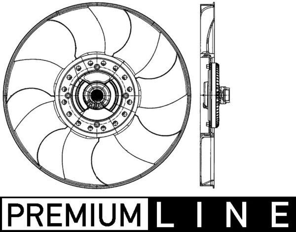 MAHLE Radiatora ventilators CFF 489 000P MAHLE CFF 489 000P Radiatora ventilators