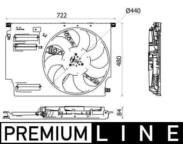 MAHLE Ventola radiatore CFF 532 000P prezzo Ventola di raffreddamento BMW F48 CFF 532 000P MAHLE