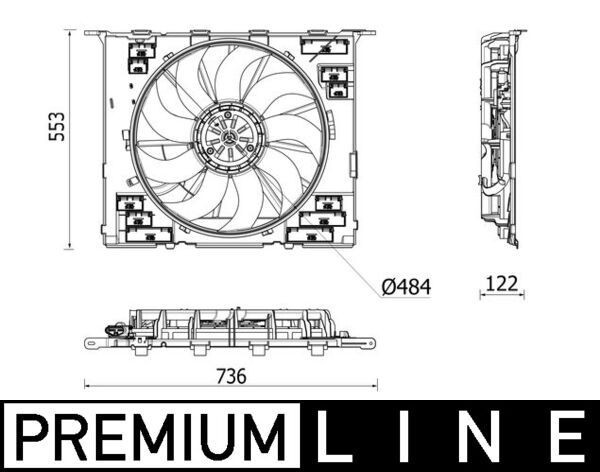 MAHLE Ventilátor chladenia motora CFF 542 000P MAHLE CFF 542 000P Ventilátor chladiča BMW G11 za nízku cenu