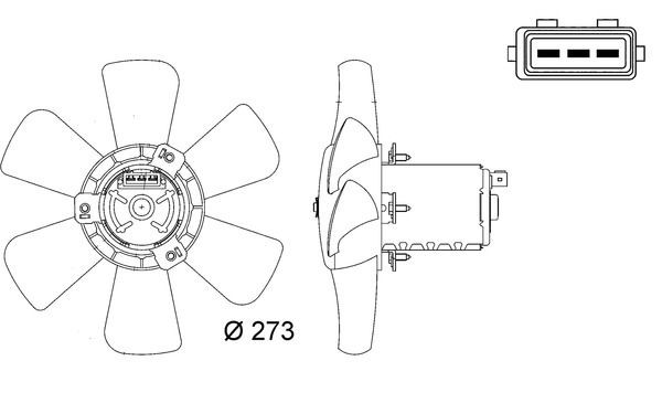Radiatora ventilators MAHLE CFF 7 000S MAHLE CFF 7 000S Radiatora ventilators Volkswagen JETTA 2021