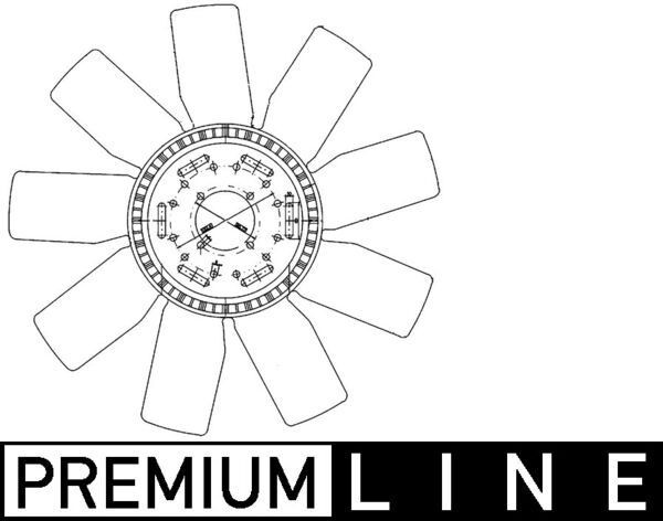 MAHLE Fläkt, motorkylning CFW 77 000P CFW 77 000P MAHLE fläkt, motorkylning MERCEDES-BENZ VIANO