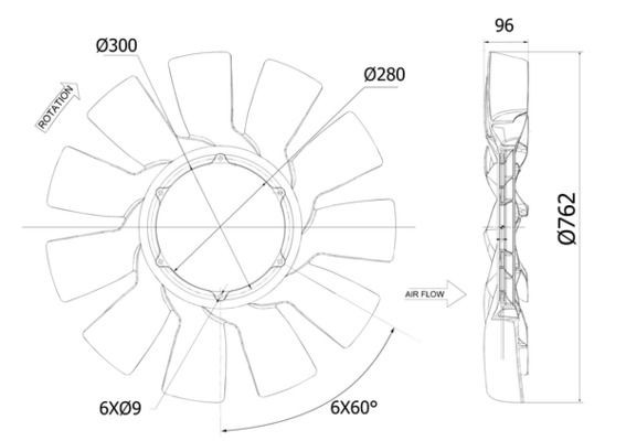 MAHLE Vifte, kjølevifte CFW 86 000P CFW 86 000P MAHLE Ventilatorhjul, motorkjøling Opel billige