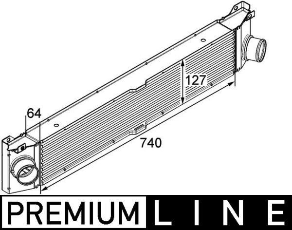 MAHLE Intercooler CI 158 000P MAHLE CI 158 000P Intercooler Fiat Ducato 244 Flatbed Vrachtwagen aan een voordelige prijs