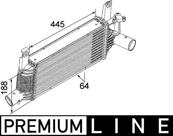 MAHLE Intercooler CI 159 000P MAHLE CI159000P Échangeur de turbo Nissan Pathfinder r51 prix