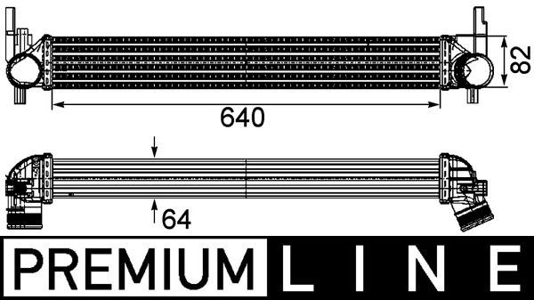 MAHLE Intercooler CI 165 000P Intercooler MAHLE TOLEDO CI 165 000P billig