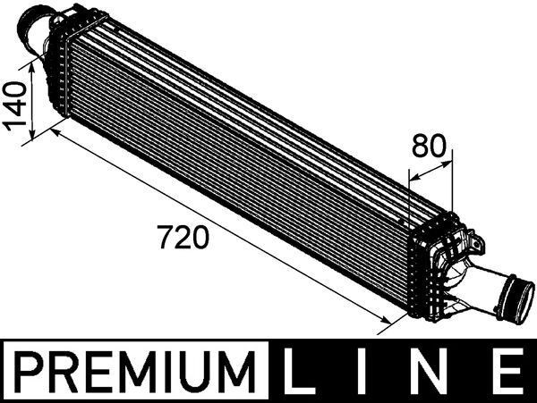 MAHLE Ladeluftkühler CI 169 000P MAHLE CI 169 000P MITSUBISHI OUTLANDER Ladeluftkühler Kosten