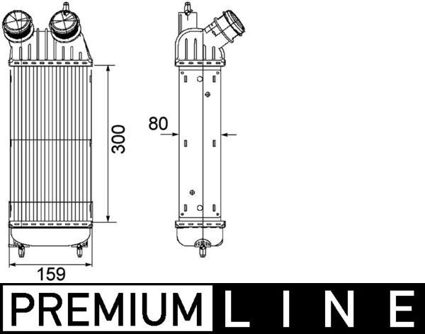 MAHLE Intercooler CI 171 000P Échangeur d'air MAHLE TOYOTA CI 171 000P