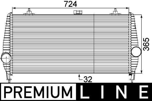 MAHLE Intercooler CI 173 000P MAHLE CI 173 000P Échangeur air Peugeot 607 Berline pas cher
