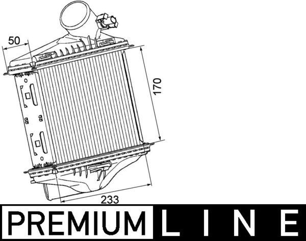 MAHLE Chladič plniaceho vzduchu CI 174 000P MAHLE CI 174 000P Intercooler SMART Fortwo II Cabrio (451) za nízku cenu