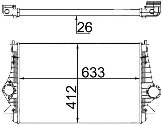 MAHLE Ιντερκούλερ CI 197 000S MAHLE CI197000S Ψυγείο αέρα υπερπλήρωσης Ford Galaxy wgr τιμες