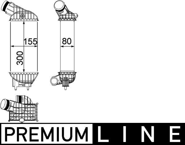 Intercooler MAHLE CI 212 000P MAHLE CI 212 000P Radiator intercooler PEUGEOT 308 2008