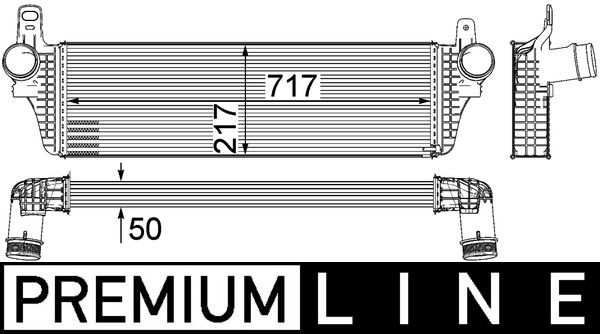 MAHLE Ιντερκούλερ CI 242 000P MAHLE CI 242 000P γνήσια Ιντερκούλερ VW T5 Φορτηγό πλατφόρμα κόστος