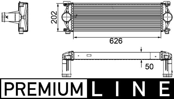 Intercooler MAHLE CI 254 000P MAHLE CI 254 000P Radiator intercooler Renault MASTER 2008
