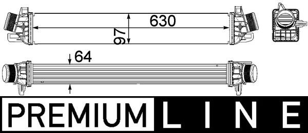 MAHLE Chladič plniaceho vzduchu CI 259 000P CI 259 000P Chladič plniaceho vzduchu ALFA ROMEO 146 MAHLE