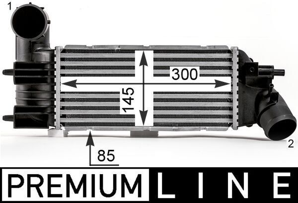 MAHLE Intercooler CI 26 000P MAHLE CI26000P Ladeluftkjøler Peugeot 406 Sedan pris