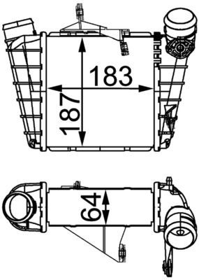 MAHLE Välijäähdytin CI 298 000S MAHLE CI 298 000S Skoda Fabia 6y5 välijäähdytin hinta