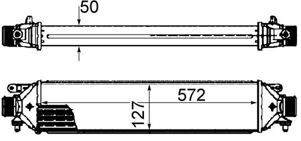 Välijäähdytin MAHLE CI 427 000S MAHLE CI 427 000S CHRYSLER 300 2007 Välijäähdytin