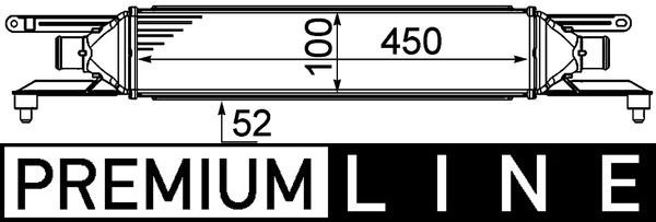 MAHLE Chladič plniaceho vzduchu CI 458 000P CI 458 000P Intercooler ALFA ROMEO 146 MAHLE