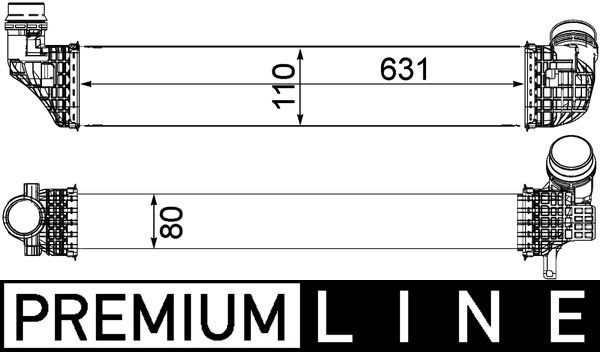 MAHLE Intercooler CI 478 000P CI 478 000P Intercooler MAHLE RENAULT 19 costo