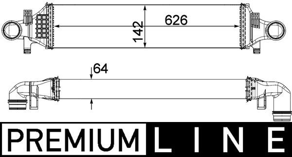 MAHLE Intercooler CI 479 000P CI 479 000P Intercooler MAHLE MERCEDES-BENZ E-Klasse