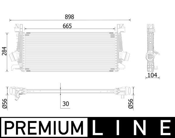 MAHLE Intercooler CI 515 000P MAHLE CI515000P Radiador do ar de sobrealimentação Opel Insignia A Country Tourer preço