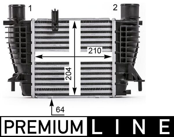 MAHLE Intercooler CI 533 000P MAHLE CI 533 000P Intercooler NISSAN NV200 / Evalia Bus (M20) billig