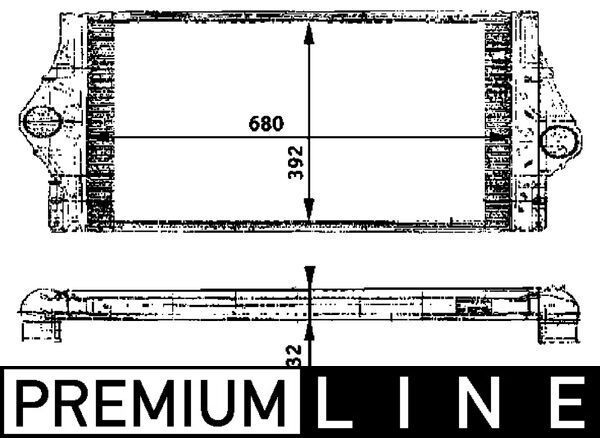 MAHLE Interkūlers CI 58 000P MAHLE CI 58 000P orģinālās Interkūlers RENAULT VEL SATIS cena
