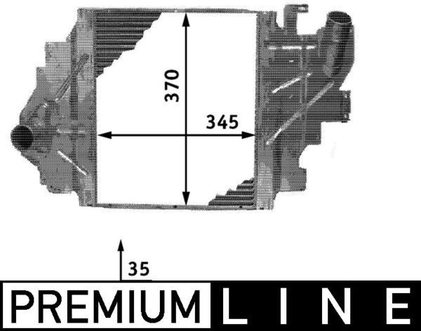MAHLE Intercooler CI 65 000P Intercooler Renault SB0/1/2_ CI 65 000P MAHLE