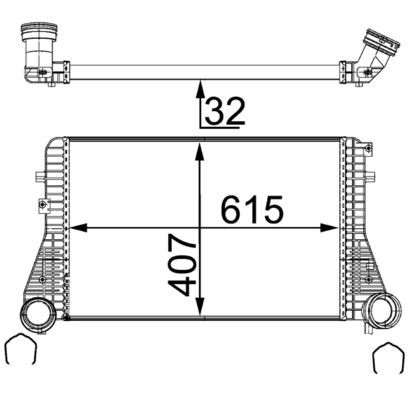 MAHLE Chladič plniaceho vzduchu CI 83 000S Chladič plniaceho vzduchu MAHLE TOUAREG CI 83 000S lacné